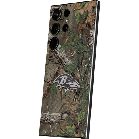 NFL Baltimore Ravens Realtree Xtra Green Camo Galaxy S25 Ultra Skin